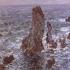 Pyramids at Port-Coton Rough Sea